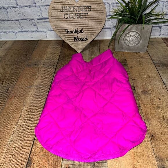 32 Degrees, Dog Fashion Quilted Vest Puffer Jacket Coat pink/black reversible - Picture 1 of 12